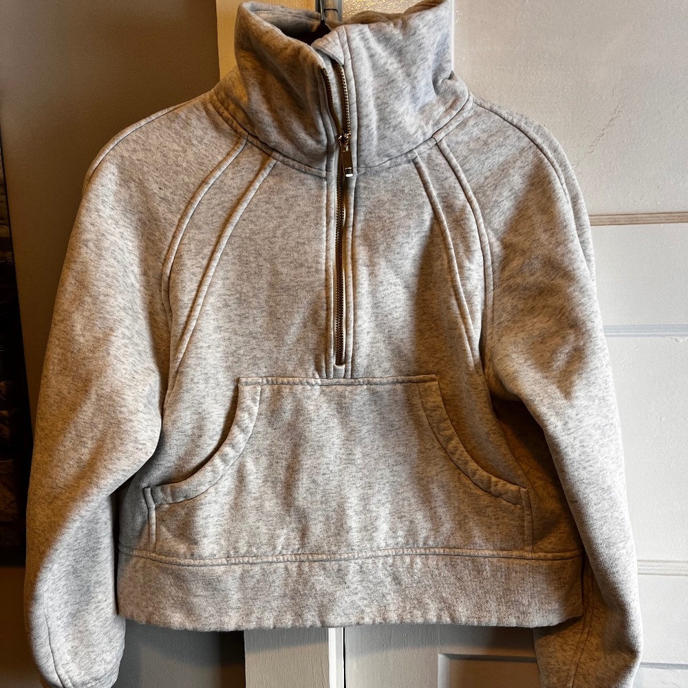 Cream funnel neck sweater